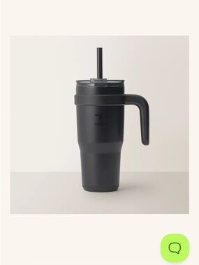 Reduce Stainless Steel 24oz Cold Insulated Tumbler in Phantom with Handle&Straw